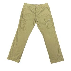 Wrangler Heritage Relaxed Fit Cargo Pants Men's 38x32 Khaki Beige Rugged NWT